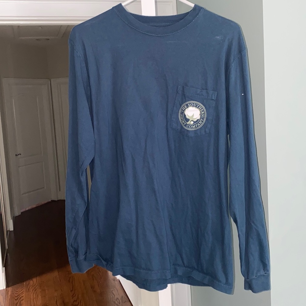 The Southern Shirt Company Blue Long Sleeve Tee